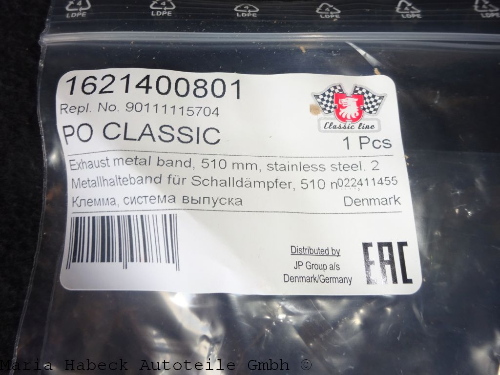 JP Exhaust metal band 510mm  911  year 65-83  1621400800