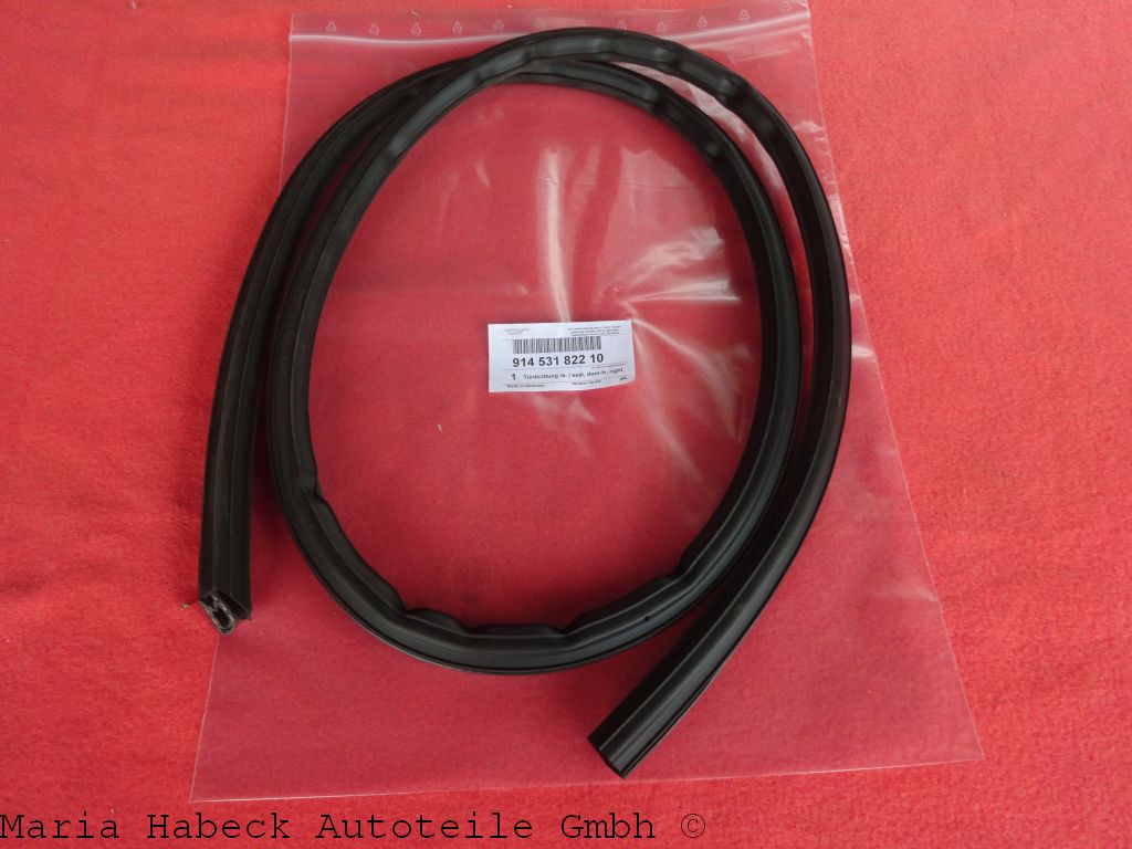 TMP door seal inside right Porsche 914 all years of manufacture  91453182210 TMP door seal inside right Porsche 914 all years of manufacture  91453182210