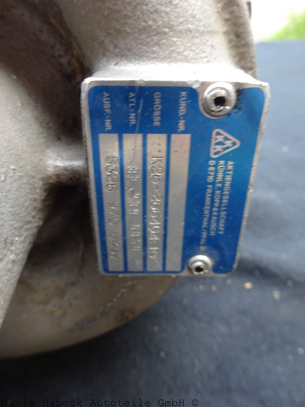 OE Turbolader KKK  Porsche 924 Turbo 93112300407  gebraucht