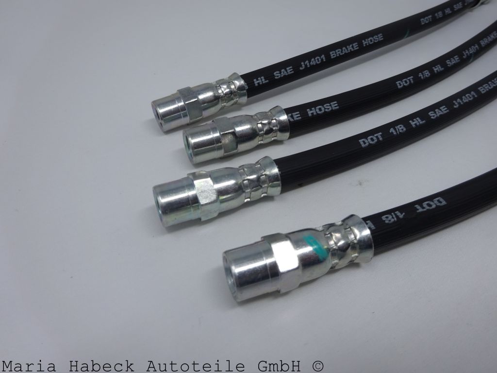 JP Set 4 Bremsschläuche VA / HA Porsche  911 69-83  2x90135563201+2x 90135563101