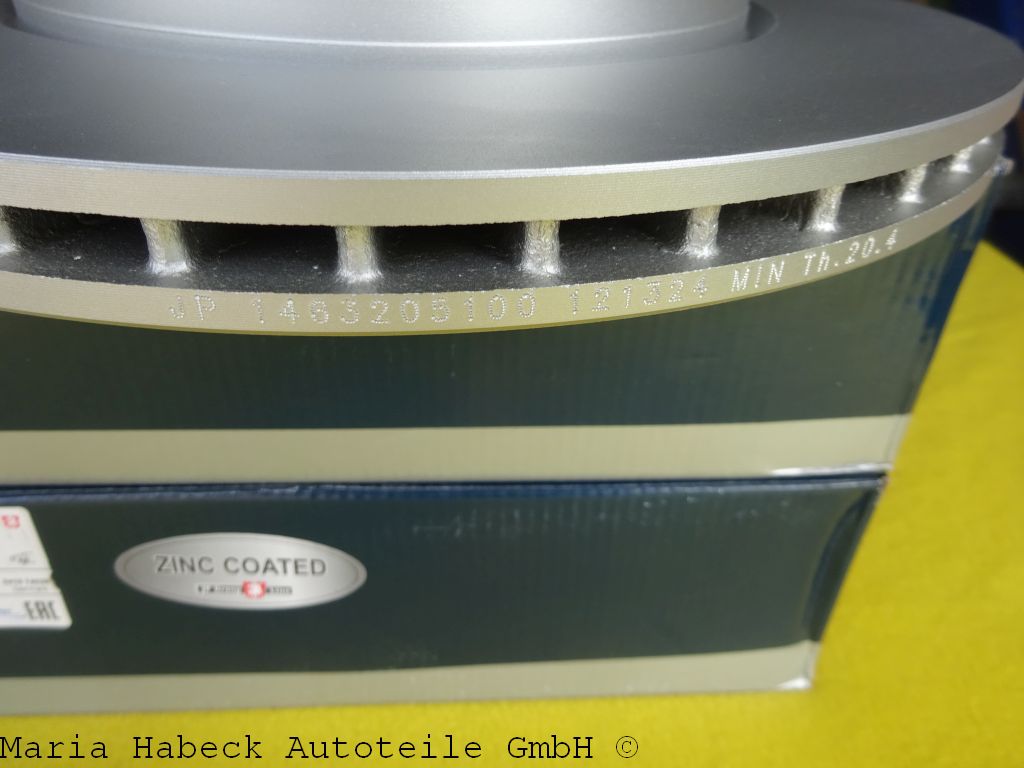 JP brake discs SET rear axle 34216778649 BMW E88 E82 rear 1 Series 123 135