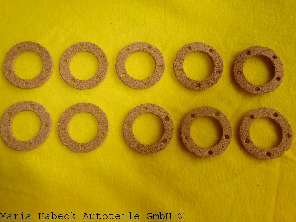 SET HT Gasoline/Oil Tank Sensor Gasket -Cork-10 Pcs Porsche 356/911  9142018910 SET HT Gasoline/Oil Tank Sensor Gasket -Cork-10 Pcs Porsche 356/911  9142018910