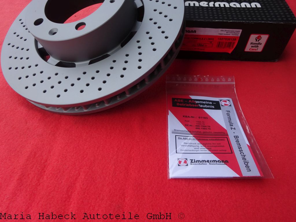 Zimmermann Bremsscheibe 993 Turbo / GT2 links VA Formula Z 460.1564.70 Zimmermann Bremsscheibe 993 Turbo / GT2 links VA Formula Z 460.1564.70