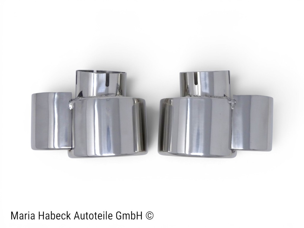 JP Exhaust Tip Stainless Set 2 pcs  for Porsche 996 3.6 GT2 / Turbo  96.903S