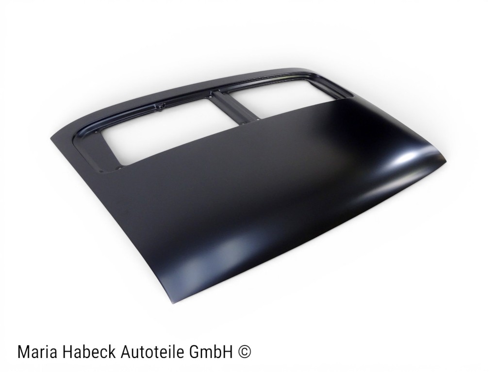 Engine hood, rear, with hole for license plate lamp  65-68   591065