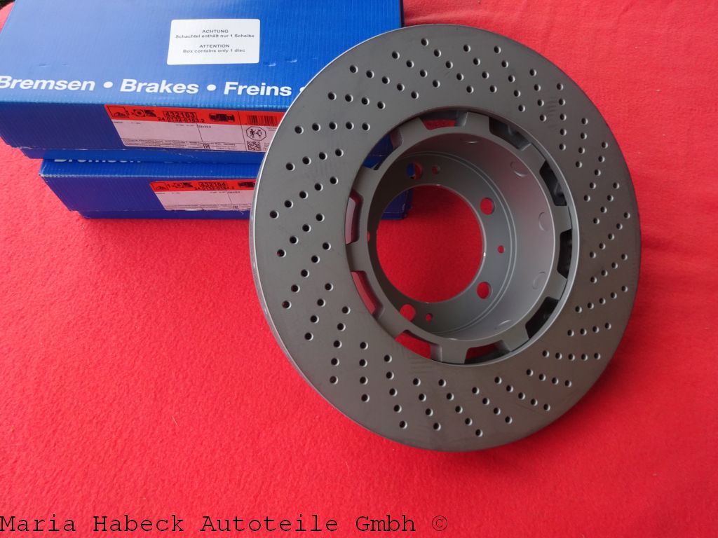 ATE brake disks FA set left/right  Porsche 993 Turbo, GT2  24.0132-0163.2 0164.2