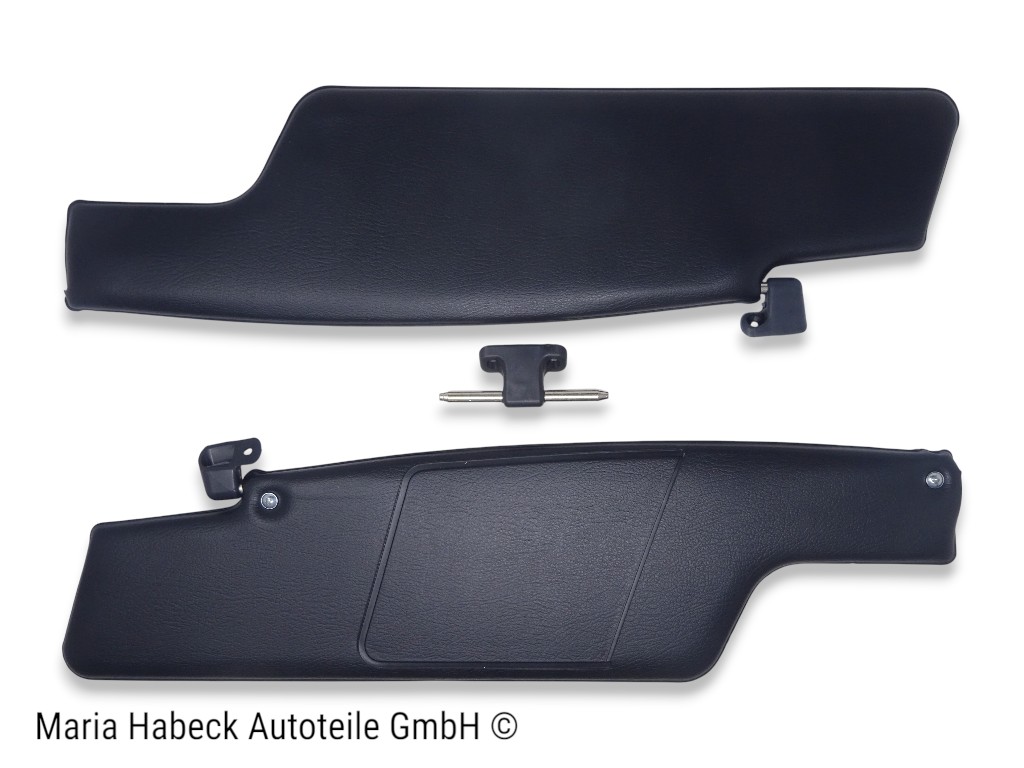 S-Trim  Sonnenblenden  SET  Porsche 914  schwarz  mit  Spiegel   91473104412