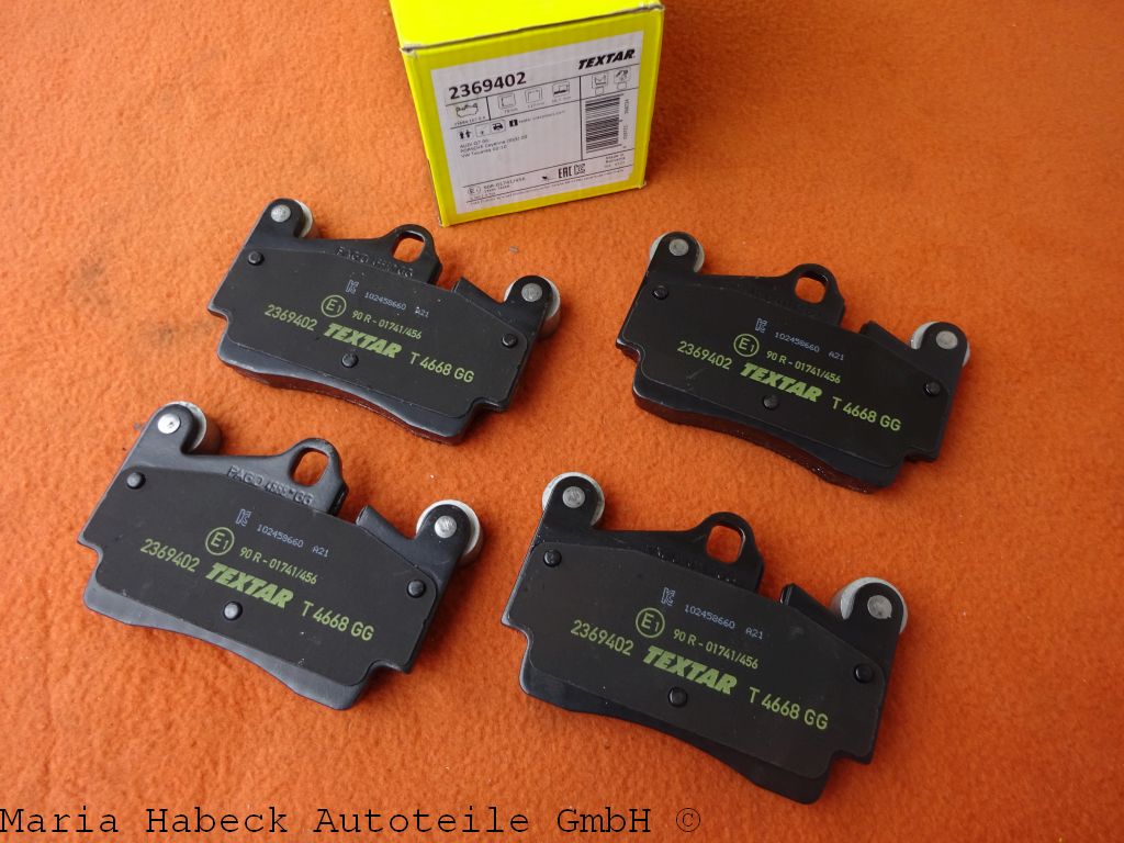 Textar brake pad repair kit HA for Porsche Cayenne 955 2369402 95535293900
