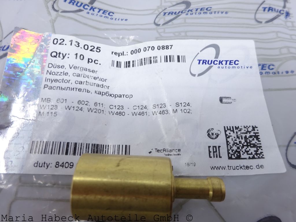 Trucktec  Düse Vergaser Mercedes Benz W 123,124   02.13.025   0000700887