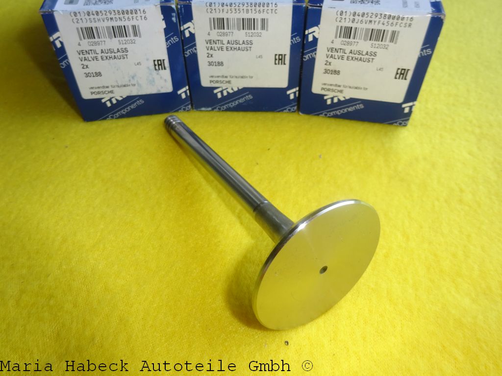 TRW Auslassventil  Set 6  Porsche  964  3,6 Bj. 1990 -1993   30188   96410541904