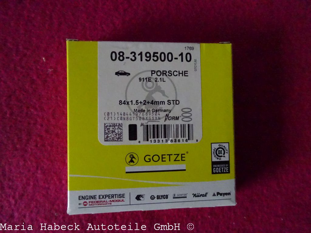 Götze piston rings set 911 2.2E 1.5 / 2.0 / 4.0mm 08-319500-10