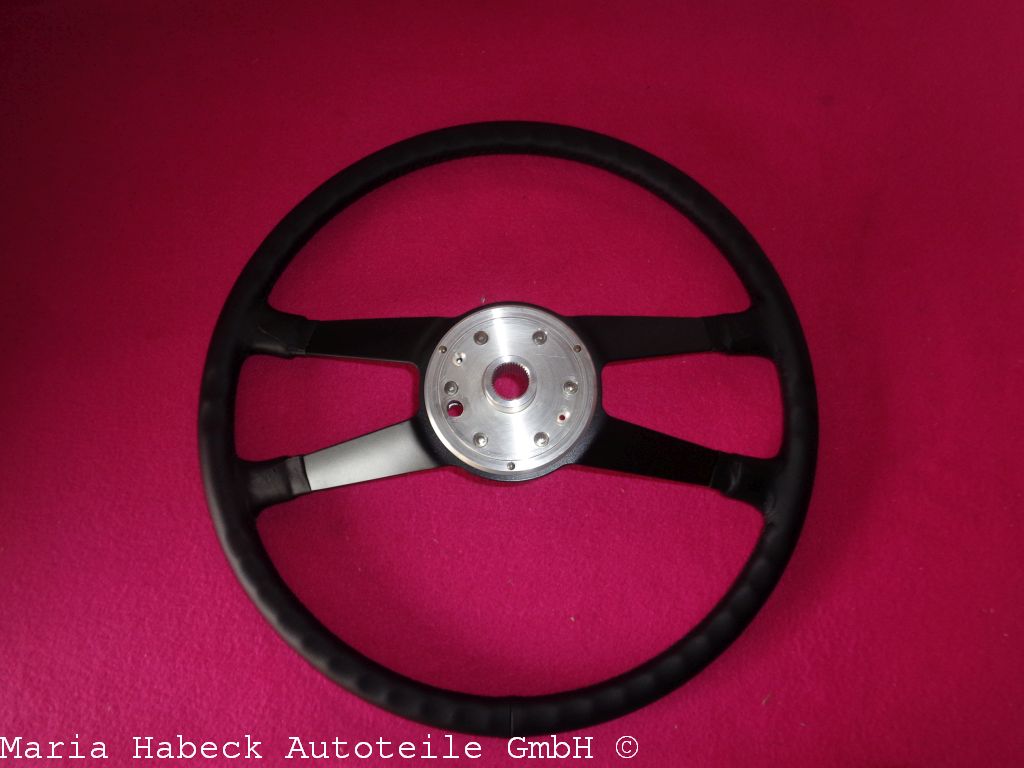 JP Lenkrad aus Leder schw.  Ø420mm ohne Hupenknopf