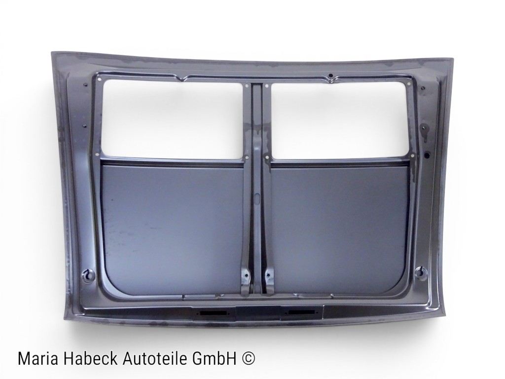 Engine hood, rear, with hole for license plate lamp  65-68   591065