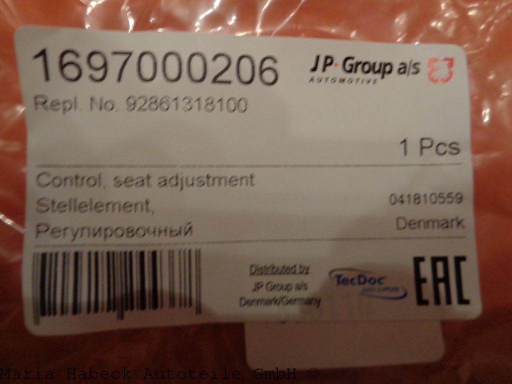 JP switch seat  adjustment front 181 00 JP switch seat  adjustment front 181 00