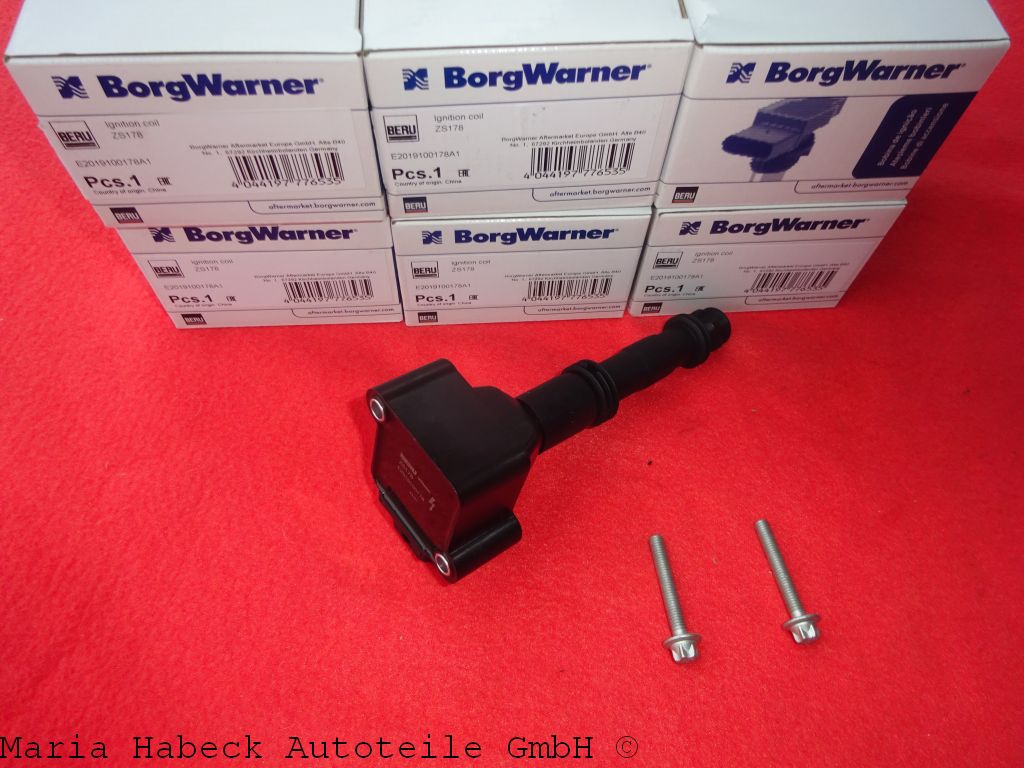 Beru ignition coils spark plug connector set 6 Porsche 996 / 997 ZS178 997602104 Beru ignition coils spark plug connector set 6 Porsche 996 / 997 ZS178 997602104