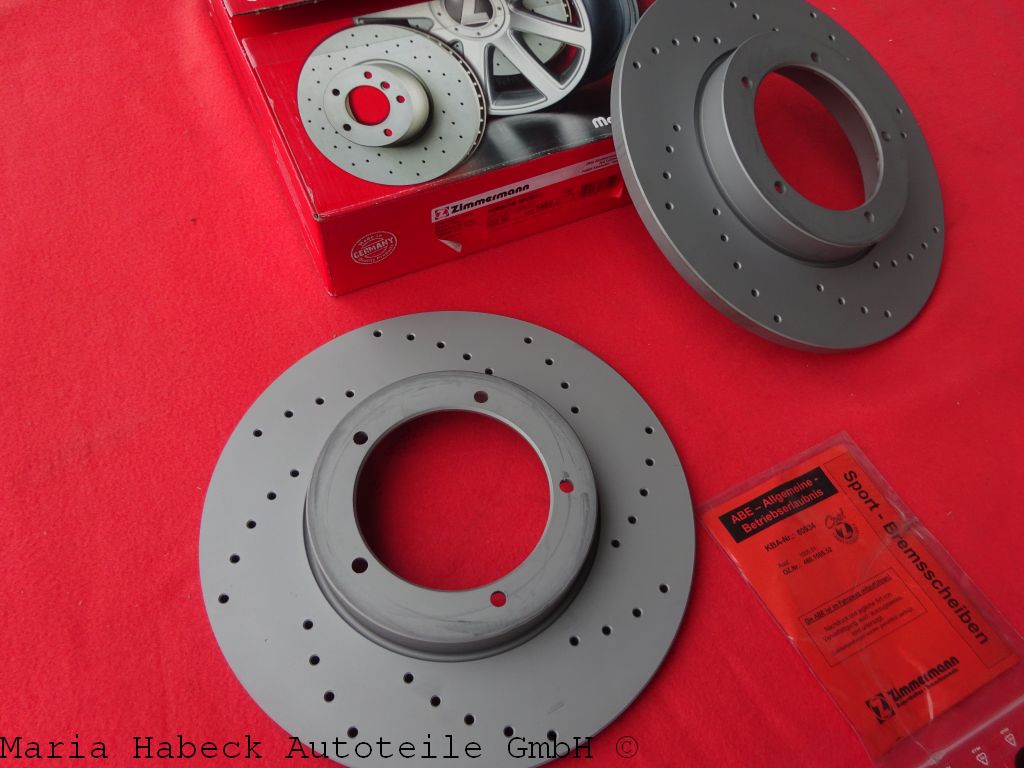 Zimmerm. Bremsscheiben SET Sport Porsche 911 / 912 VA Voll gelocht  460.1005 52