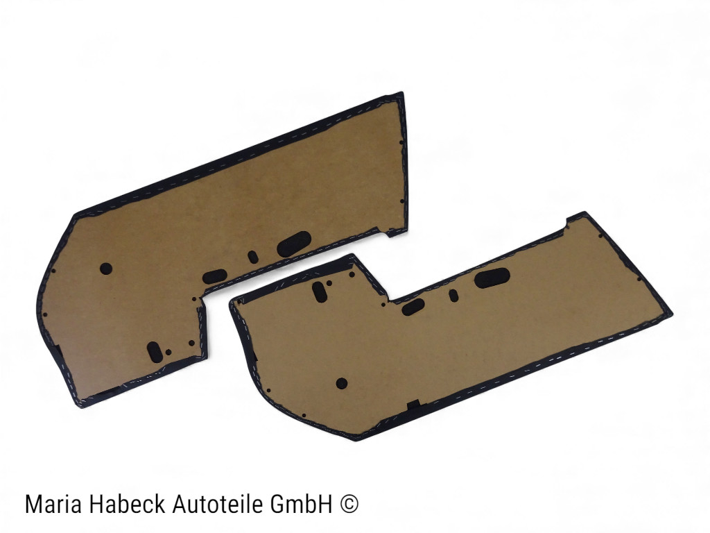 S-Trim Türverkleidung schwarz glatt  SET rechts+links  Porsche 911 Bj. 72 - 73