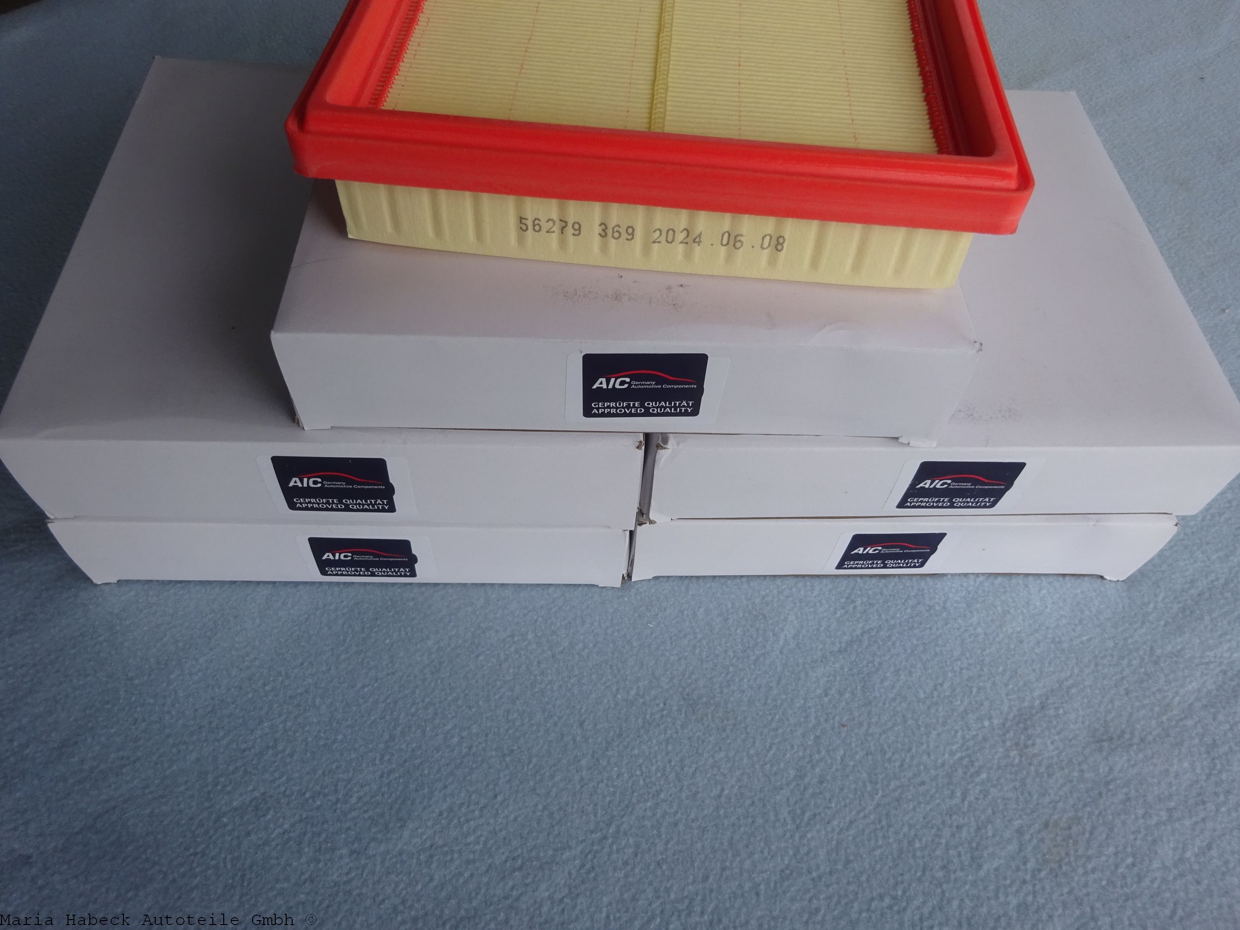 AIC air filter insert SET 5 pieces Porsche 964 C2/4  56279  96411032700