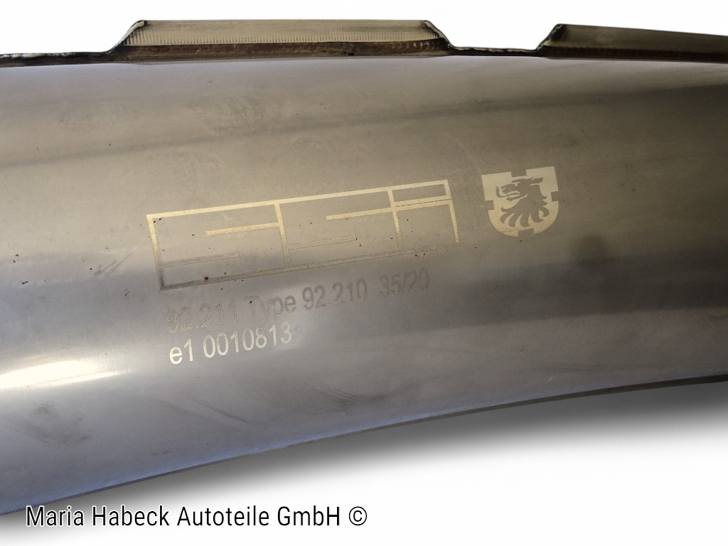 JP rear silencer stainless steel Bj 8/73-7/83 60mm tailpipe with TÜV 92.211 SSI