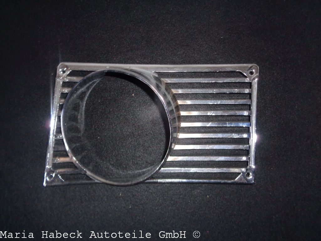 JP Gitter m. Loch f. Nebelscheinwerfer Porsche 914 chrom links  91455923510