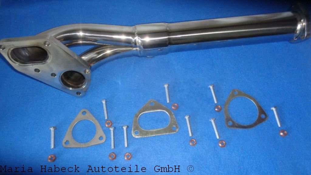 Stilcars Vorschalldämpfer Sport Edelstahl kpl mit Dichtungen SET    936011118300