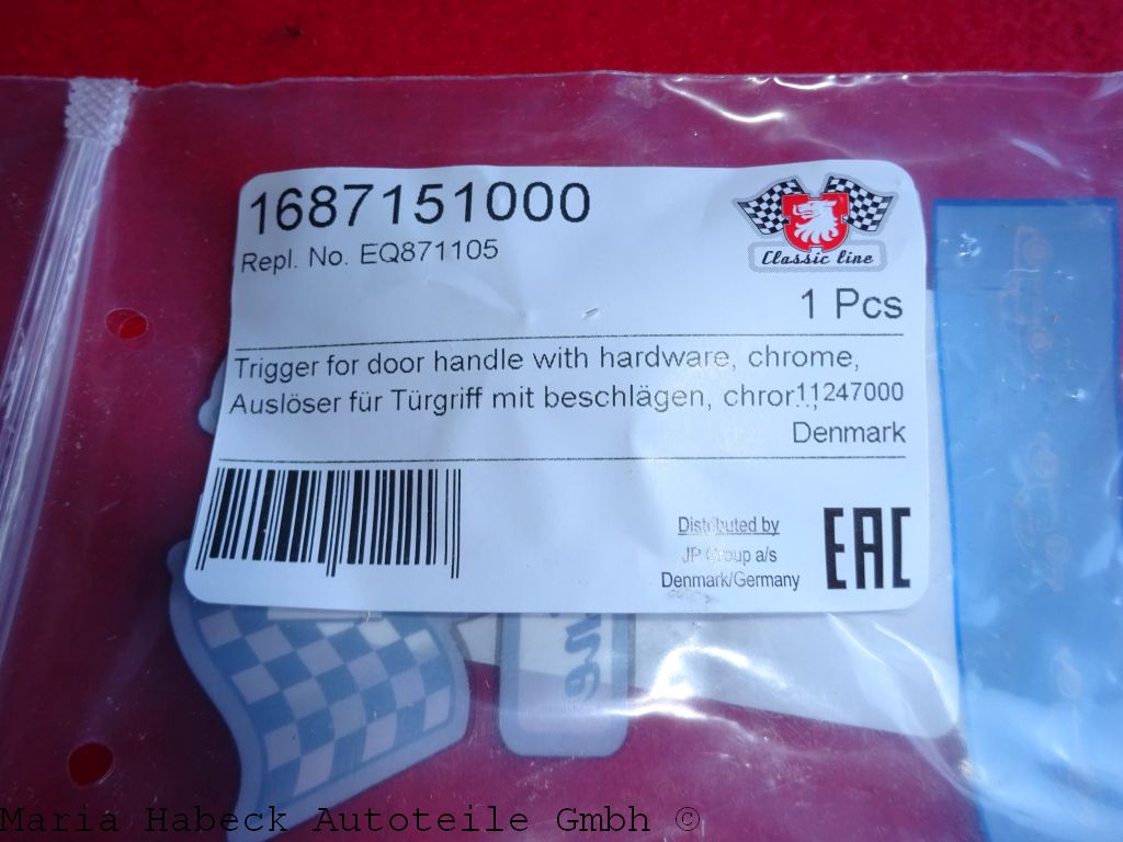 JP door handle release / door opener chrome Porsche 911 1687151000 91159806100