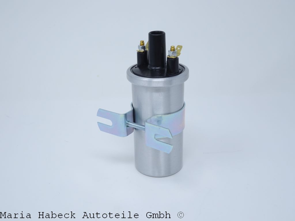 JP ignition coil with holder 356 B 6 Volt aluminum finish 111905105H JP ignition coil with holder 356 B 6 Volt aluminum finish 111905105H