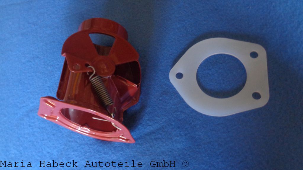 JP Heizklappenkasten links Vintage rot 911/ 912 Bj. 65-82   90.001OE