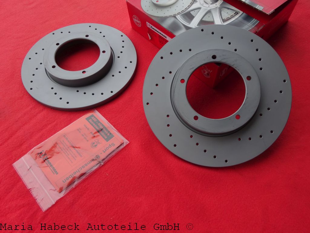 Zimmerm. Bremsscheiben SET Sport Porsche 911 / 912 VA Voll gelocht  460.1005 52