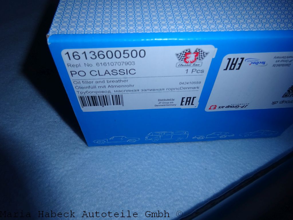 JP oil filler tank / breather steel Porsche 912 year 65-1969 61610779201 JP oil filler tank / breather steel Porsche 912 year 65-1969 61610779201