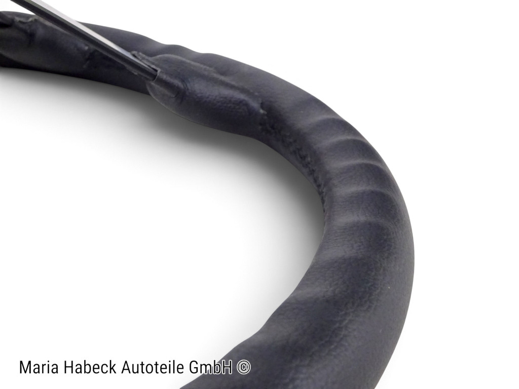 JP Black Leather Steering Wheel, 400 mm, for Porsche 911 / 912 / 914, 9013470811