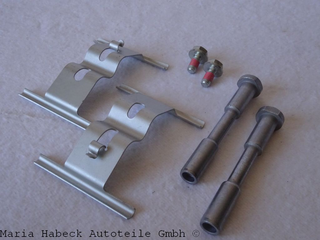 HT Spring plates + retaining pins Brake lining Porsche VA 996 997 Cayman 9963519 HT Spring plates + retaining pins Brake lining Porsche VA 996 997 Cayman 9963519