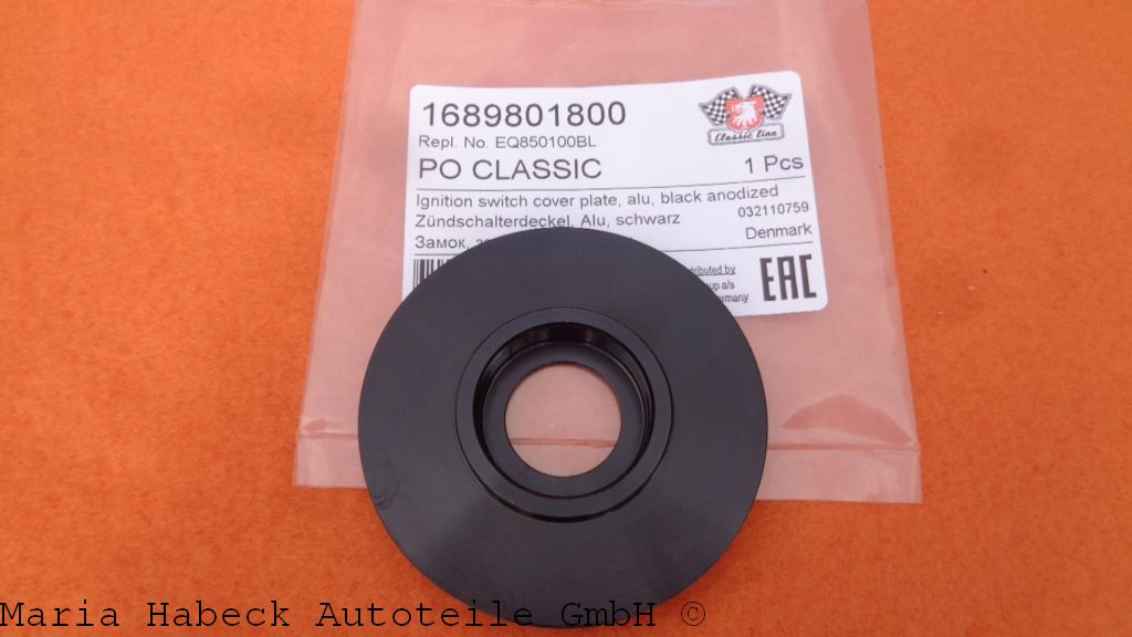 JP Alu Zündschloßdeckel schwarz   EQ850100BL JP Alu Zündschloßdeckel schwarz   EQ850100BL
