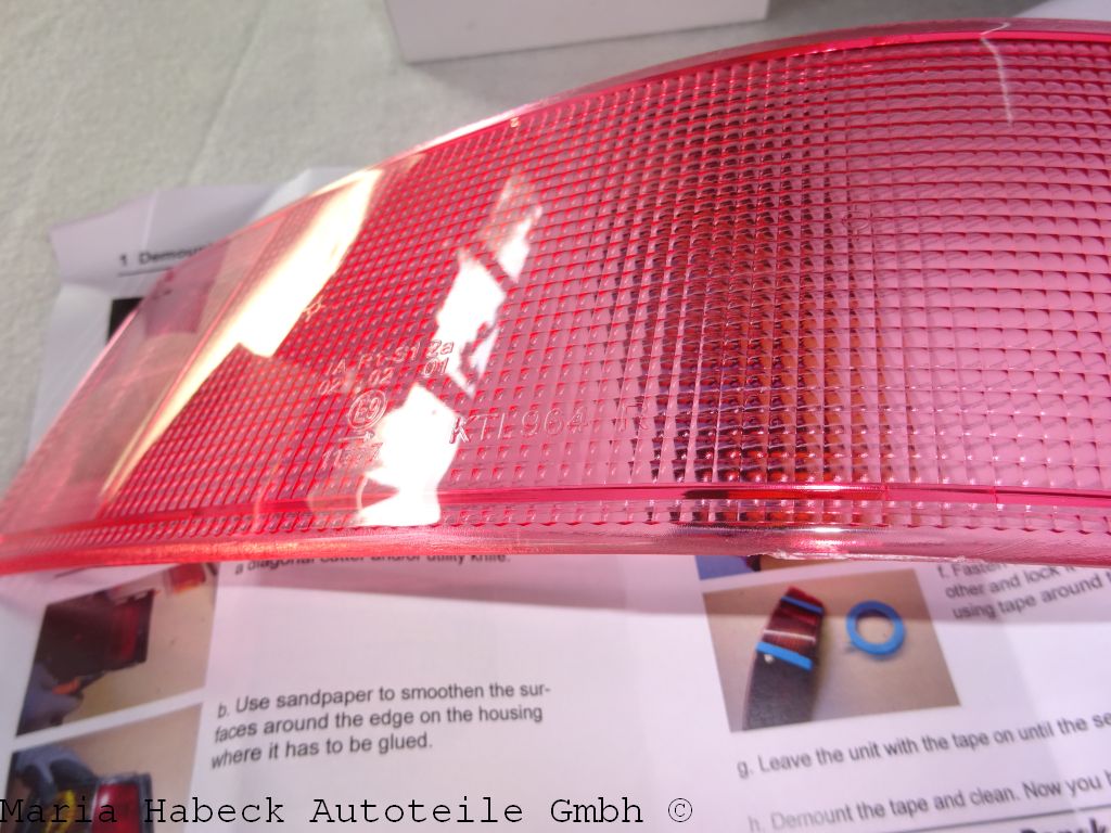 JP rear lights replacement glass Porsche 964 left 96463190710 JP rear lights replacement glass Porsche 964 left 96463190710