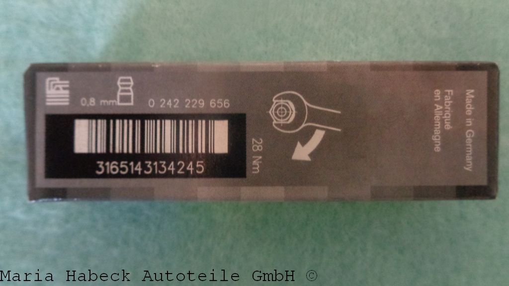 Bosch spark plug original WR 8 DC + Bosch spark plug original WR 8 DC +