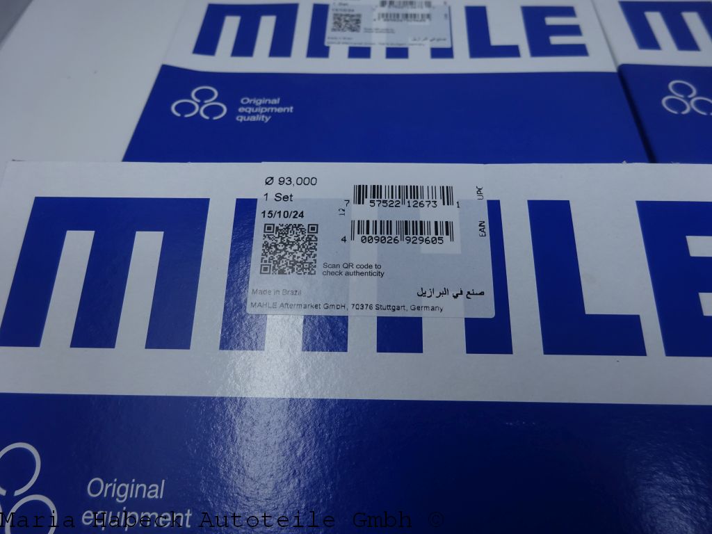 Mahle piston ring set SET 6 Boxster 3.2 986 / 987 M96.21 50442N0 99610303351