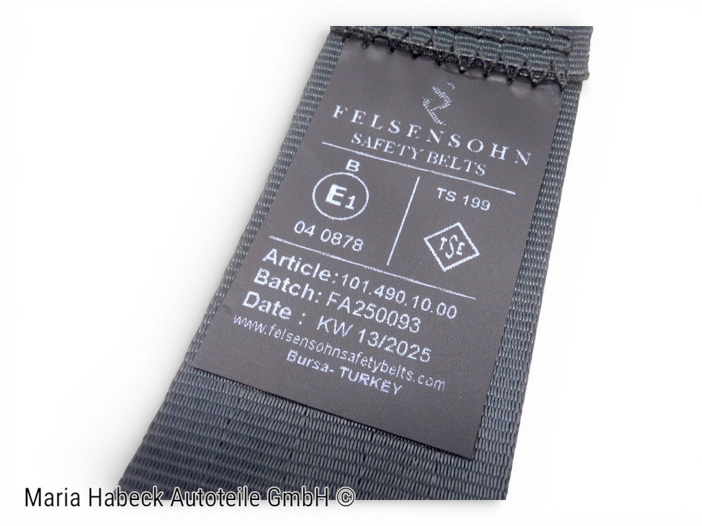 S-Trim  2 Punkt Beckengurt Schwarz  Porsche  911  924 968  47785779570B