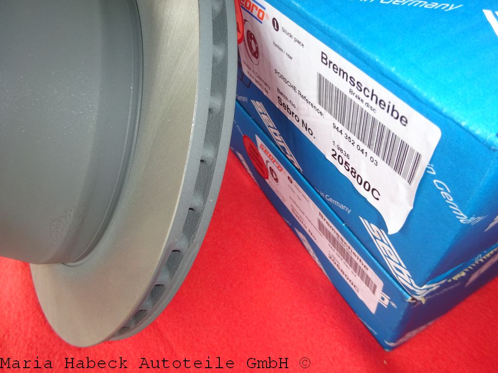 Sebro brake disc 944 / 944S HA from 9. 87   205800C Sebro brake disc 944 / 944S HA from 9. 87   205800C