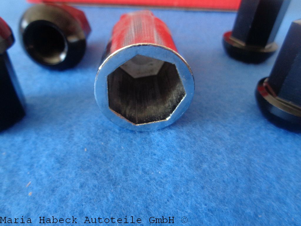 Stilcars aluminum wheel lock set black 911/993