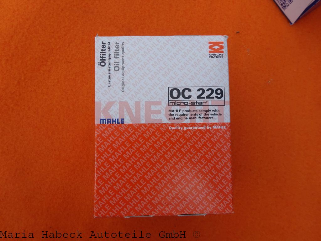 Mahle Ölfilter 993   OC 229 Mahle Ölfilter 993   OC 229