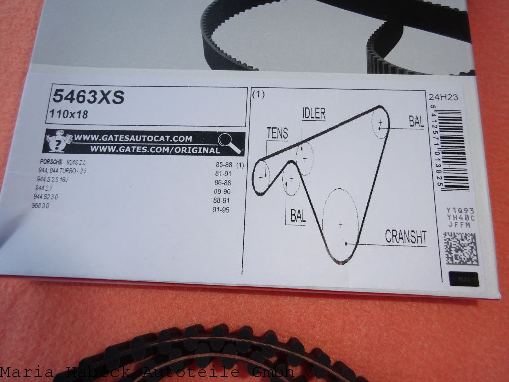 Conti timing belt for balance shafts 924S / 944/968 CT 925   94410221904 Conti timing belt for balance shafts 924S / 944/968 CT 925   94410221904