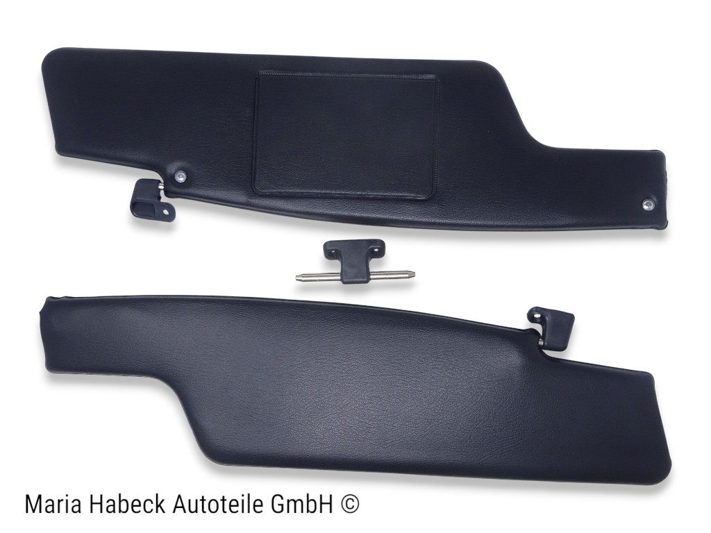S-Trim  Sonnenblenden  SET  Porsche 914  schwarz  mit  Spiegel   91473104412