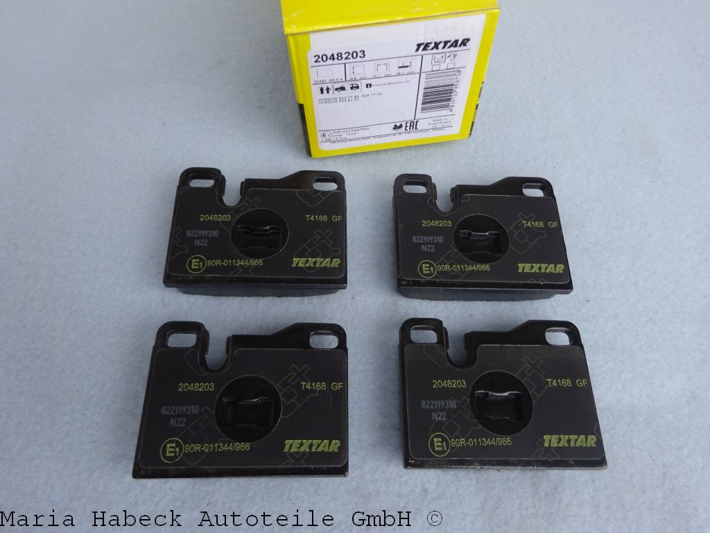 Textar brake pad set for Porsche 924/944/928  2048203 Textar brake pad set for Porsche 924/944/928  2048203