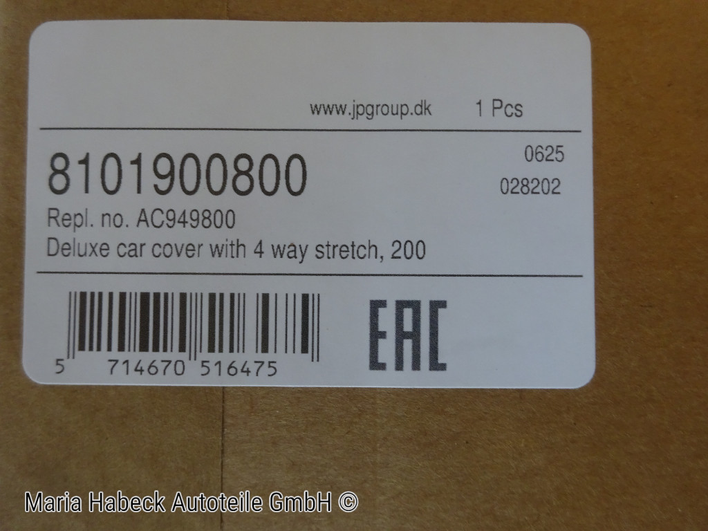 JP Deluxe Autoabdeckung M  für Porsche 911 / 964 / 933 / 996 / 997   8101900800