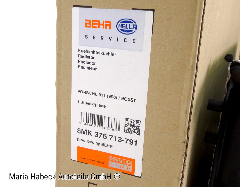 Behr Wasserkühler rechts  Porsche 996 C2 / C4 / GT3  8MK376713-791  99610613250
