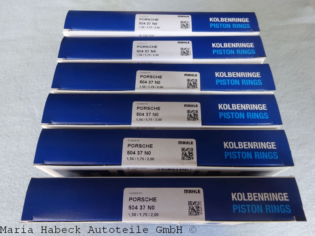 Mahle piston ring set set 6 Porsche 993 3.6 Carrera from 94 50437N0 99310392506
