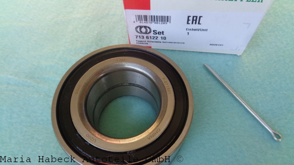 FAG rear wheel bearing 911 74-89 & 944  713 6122 10 FAG rear wheel bearing 911 74-89 & 944  713 6122 10