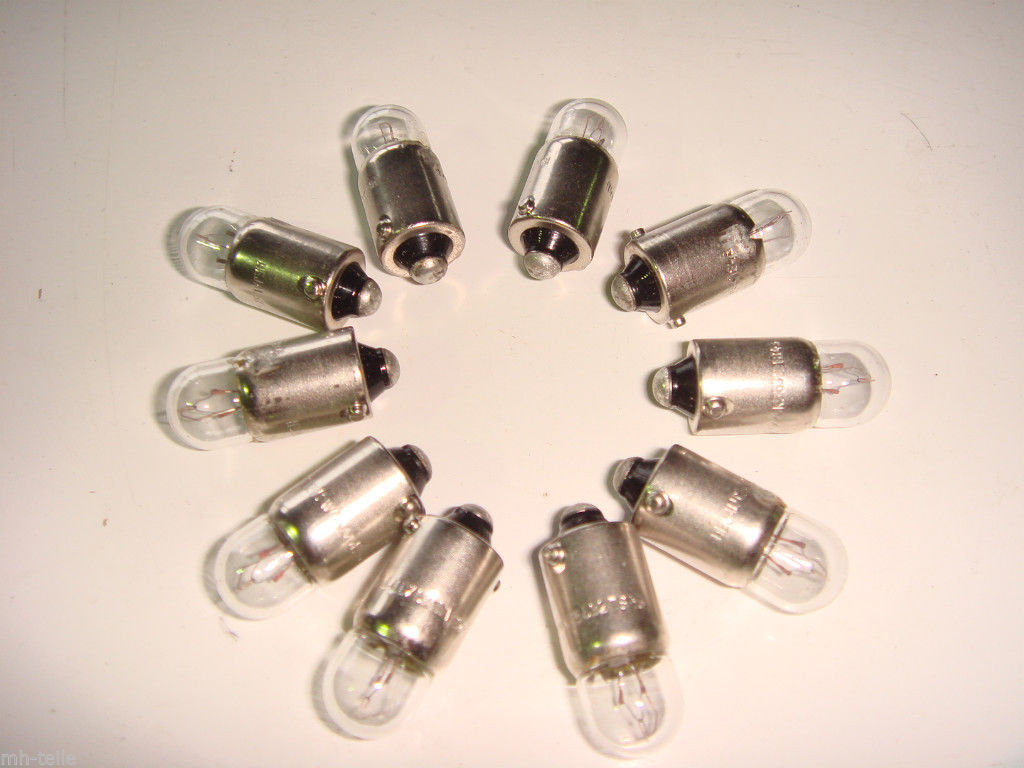 Glühbirne SET 10 Stück  12V  2 W BA 7 S Instrumente Glühbirne SET 10 Stück  12V  2 W BA 7 S Instrumente