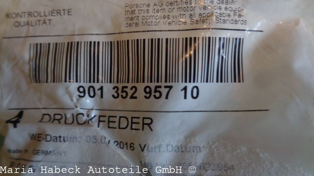 OE  Handbrake fixing spring  for Porsche 911 year 70-89  90135295710