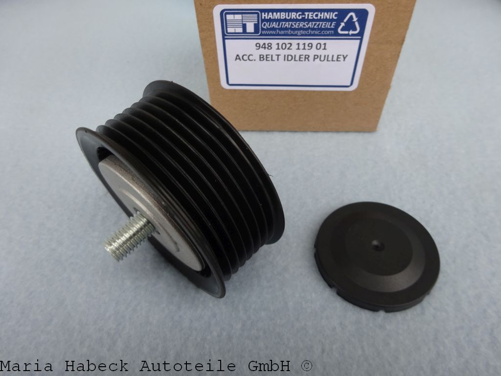 HT Belt idler pulley with fastening bolts and protective cap 948 102 119 00